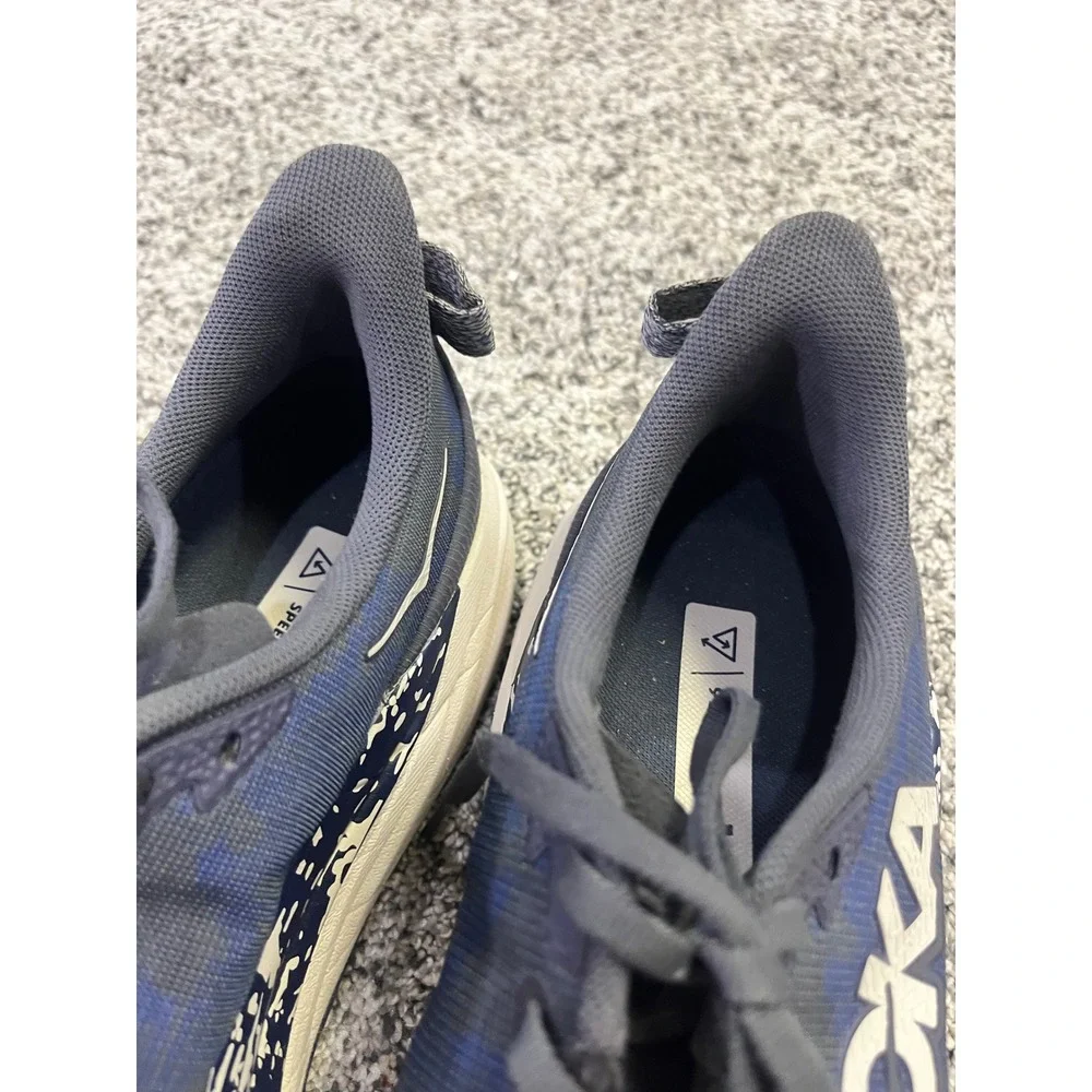 Hoka‎ Speedgoat 6 Mens Trail Running Shoes Blue White Speckled Vibram Mens 11.5